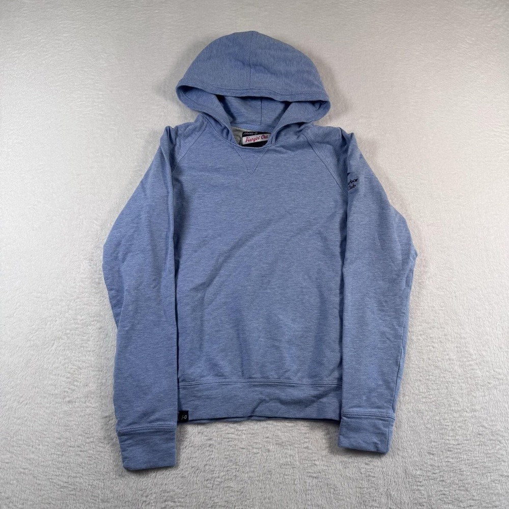 Johnnie-O hanging out Hoodie Kids 10 Blue Bay Harbor Golf Club Lightweight